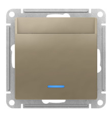 Карточный выключатель Systeme Electric ATLASDESIGN, механический, шампань