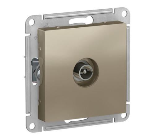 Розетка TV Systeme Electric ATLASDESIGN, одиночная, шампань