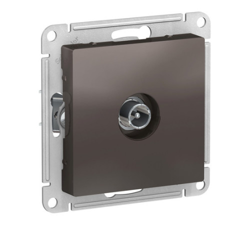 Розетка TV Systeme Electric ATLASDESIGN, оконечная, мокко