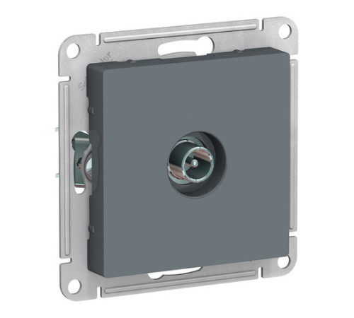 Розетка TV Systeme Electric ATLASDESIGN, проходная, грифель