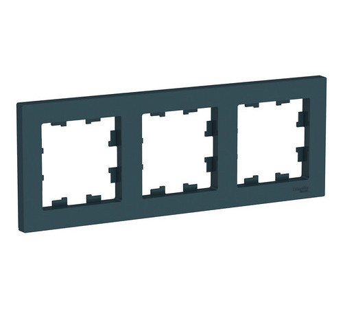 Рамка 3 поста Systeme Electric ATLASDESIGN, изумруд