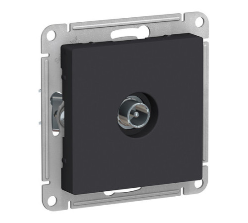 Розетка TV Systeme Electric ATLASDESIGN, оконечная, карбон