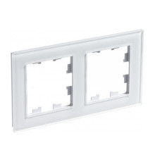 Рамка 2 поста Systeme Electric АTLASDESIGN NATURE, белый (пластик)