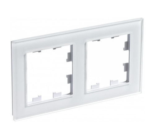 Рамка 2 поста Systeme Electric АTLASDESIGN NATURE, белый (пластик)