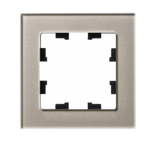 Рамка 1 пост Systeme Electric ATLASDESIGN NATURE стекло, шампань (пластик)