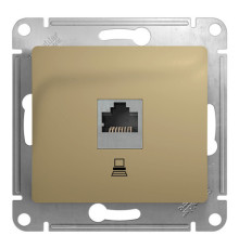 Розетка 1xRJ45 Cat.5 Systeme Electric GLOSSA, титан