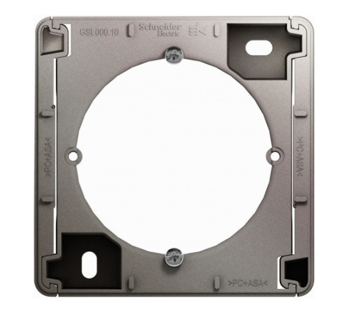 Glossa Коробка накладного монтажа, платина