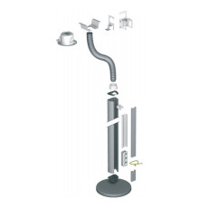 СТОЙКА 2-СТ.СВОБОДН.2,9М БЕЗ ОСНОВ.АНОД