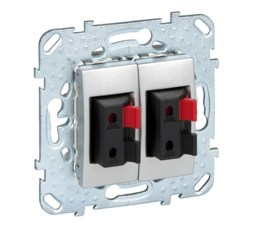 Аудио-розетка Schneider Electric UNICA TOP, алюминий