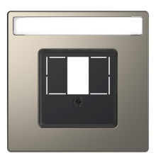 Накладка на розетку информационную Schneider Electric MERTEN D-LIFE, никель