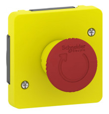 MUREVA S аварийный выключатель с поворот. рычажком, 3а, механизм, желтый,IP55