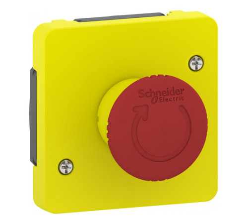 MUREVA S аварийный выключатель с поворот. рычажком, 3а, механизм, желтый,IP55