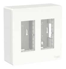 UNICA SYSTEM+ БЛОК открытой установки 2х2 БЕЛЫЙ
