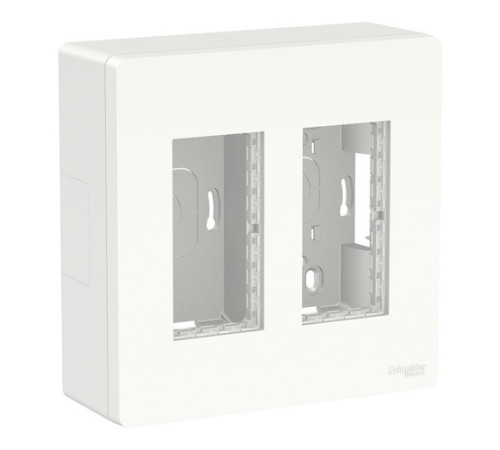 UNICA SYSTEM+ БЛОК открытой установки 2х2 БЕЛЫЙ