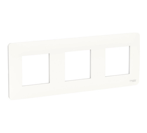 Рамка 3 поста Schneider Electric UNICA NEW STUDIO, монолитная, белый