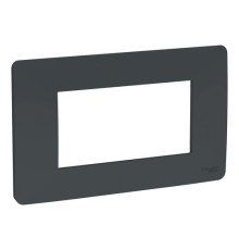 Рамка 4 модуля Schneider Electric UNICA MODULAR, горизонтальная, антрацит