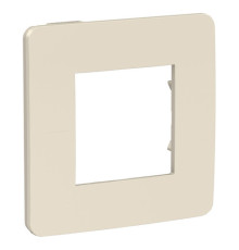 Рамка 1 пост Schneider Electric UNICA NEW STUDIO, два цвета, бежевый, бежевый
