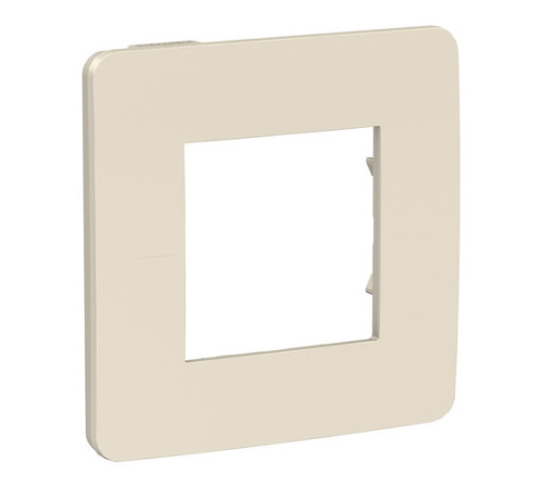Рамка 1 пост Schneider Electric UNICA NEW STUDIO, два цвета, бежевый, бежевый