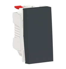 Выключатель 1-клавишный Schneider Electric UNICA MODULAR, скрытый монтаж, антрацит