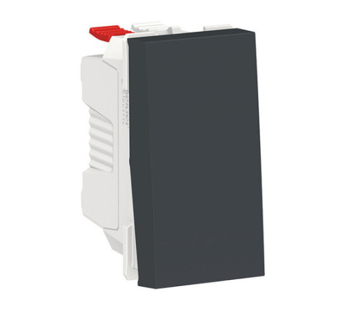 Выключатель 1-клавишный Schneider Electric UNICA MODULAR, скрытый монтаж, антрацит