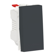 Переключатель 1-клавишный Schneider Electric UNICA MODULAR, скрытый монтаж, антрацит