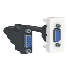 Розетка VGA Schneider Electric UNICA MODULAR, белый