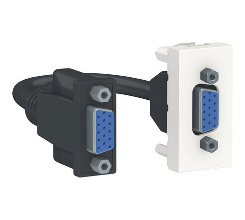 Розетка VGA Schneider Electric UNICA MODULAR, белый