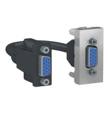 Розетка VGA Schneider Electric UNICA MODULAR, алюминий