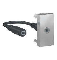 Розетка mini-jack Schneider Electric UNICA MODULAR, алюминий
