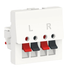 UNICA MODULAR АУДИОРОЗЕТКА, 2 модуля, БЕЛЫЙ