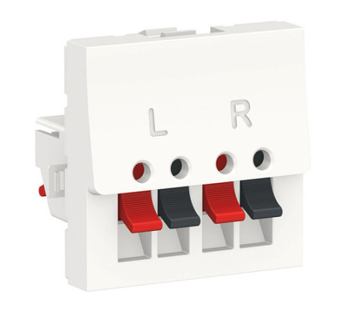 UNICA MODULAR АУДИОРОЗЕТКА, 2 модуля, БЕЛЫЙ