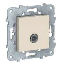 Розетка TV Schneider Electric UNICA NEW, проходная, бежевый