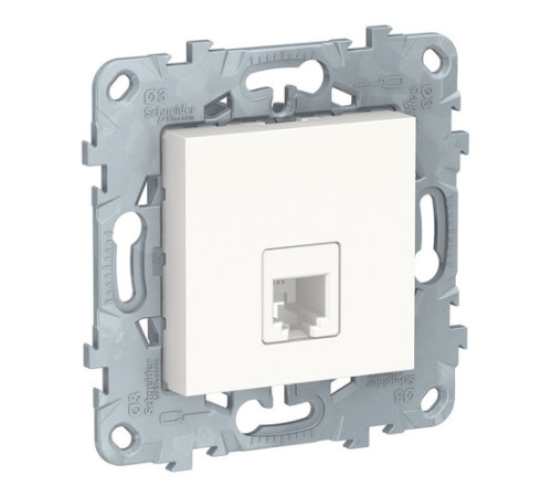 Розетка телефонная 1xRJ11 Schneider Electric UNICA NEW, белый