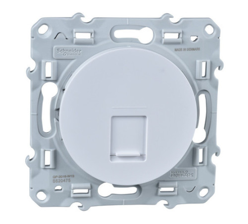 Розетка 1xRJ45 Cat.6 Schneider Electric ODACE, белый