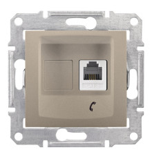Розетка телефонная 1xRJ11 Schneider Electric SEDNA, титан