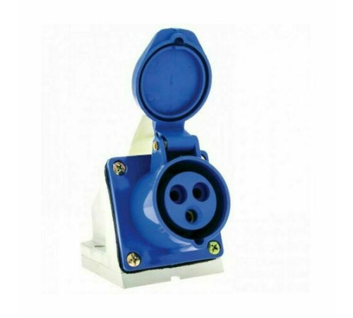 Розетка стационарная 113 2Р+РЕ 16А 220В IP44 РС-102 DEK