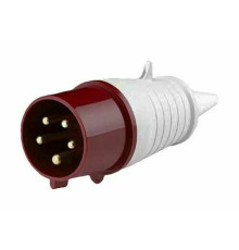 Вилка переносная 025 3Р+РЕ+N 32А 380В IP44 ВП-102 DEKraft