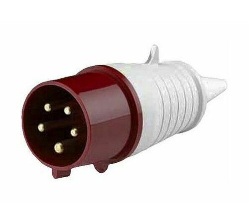 Вилка переносная 025 3Р+РЕ+N 32А 380В IP44 ВП-102 DEKraft