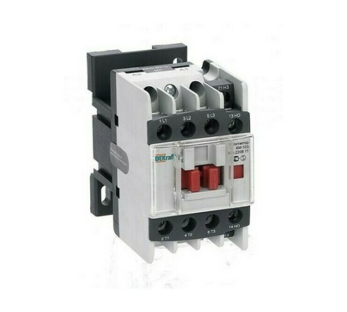 Контактор DEKraft КМ-103 3P 9А 220В AC 4кВт, 22103DEK