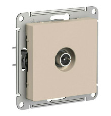 Розетка TV Systeme Electric ATLASDESIGN, оконечная, скрытый монтаж, песочный, ATN001291