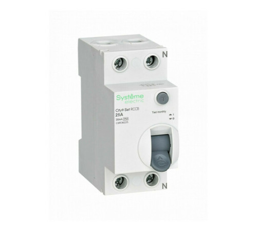 УЗО Systeme Electric City9 Set 2P 25А 6 кА, 30 мА (AC), C9R36225