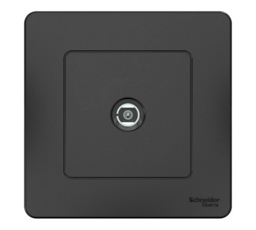 Розетка TV Systeme Electric BLANCA, оконечная, скрытый монтаж, антрацит, BLNTS000016