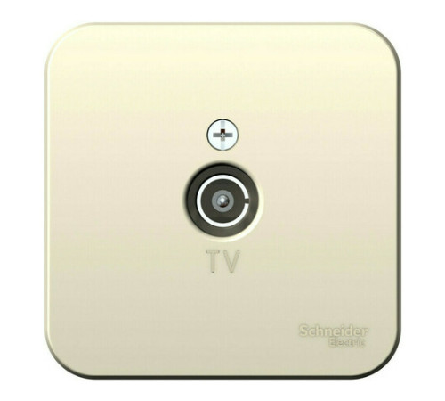 Розетка TV Systeme Electric BLANCA, оконечная, открытый монтаж, молочный, BLNTA000012