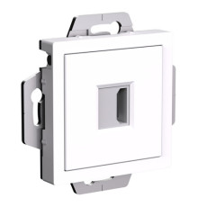 Розетка HDMI Systeme Electric ATLASDESIGN, скрытый монтаж, белый, ATN000180
