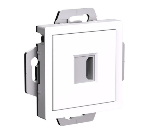 Розетка HDMI Systeme Electric ATLASDESIGN, скрытый монтаж, белый, ATN000180