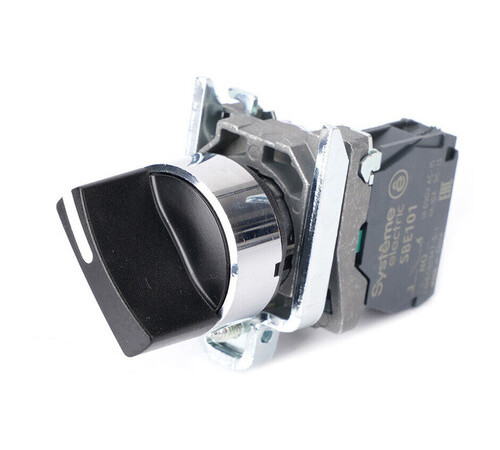 Переключатель SB4 в сборе модульный 22мм 2 позиции с фиксацией 1НО