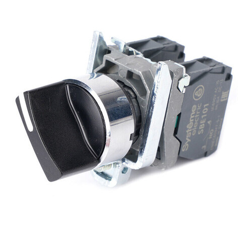 Переключатель SB4 в сборе модульный 22мм 2 позиции с фиксацией 1НО+1НЗ