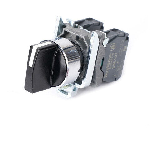 Переключатель SB4 в сборе модульный 22мм 3 позиции с фиксацией 2НО