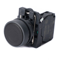 Кнопка SB5 в сборе модульная 22мм черная с возвратом пластик 1НО