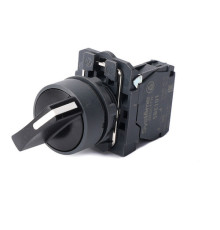 Переключатель SB5 в сборе модульный 22мм 2 позиции с фиксацией 1НО